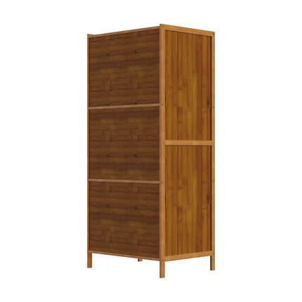 3 Tier Narrow Bookcase with Doors