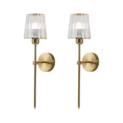 Set of 2 Rechargeable Wall Lamps with Remote Controls & 7 RGB Colours