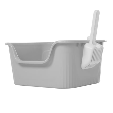 Open Top Cat Litter Box with Scoop