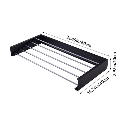 Space-Saving Wall Mounted Towel Drying Rack