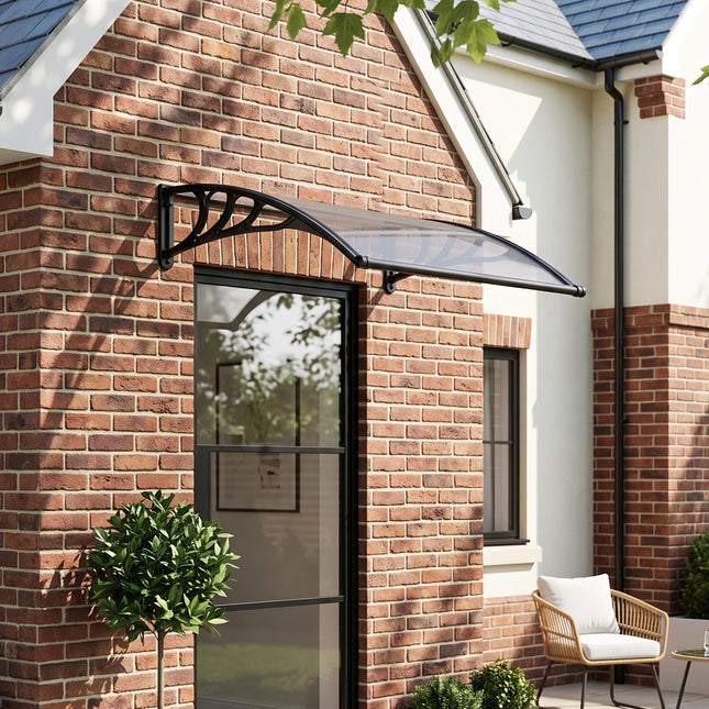 Outdoor Door Canopy Window Awning with Drainage Channel