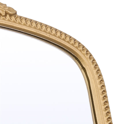 Gold Decorative Vanity Mirror with Stand