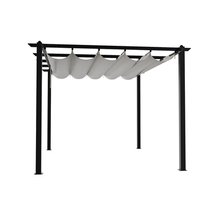 13x10ft Aluminium Pergola with Retractable Roof