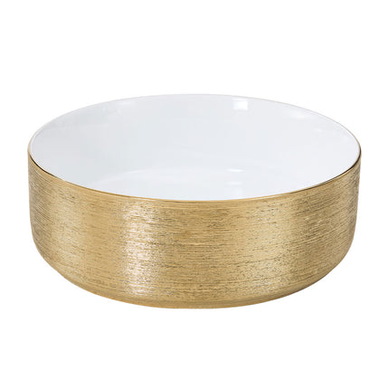 Round Ceramic Countertop Washbasin Vessel Sink