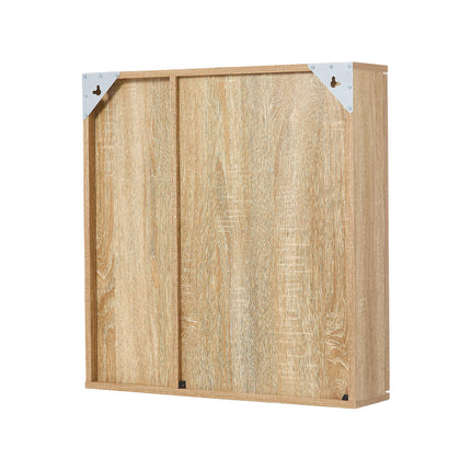Wall-mounted Bathroom Mirror Cabinet with Adjustable Shelves