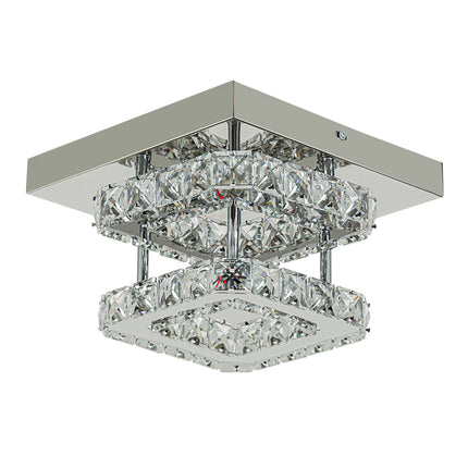 Double Tier Square Crystal Celling Light