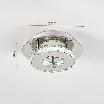 Modern Small Crystal LED Ceiling Light for Hallways and Corridor
