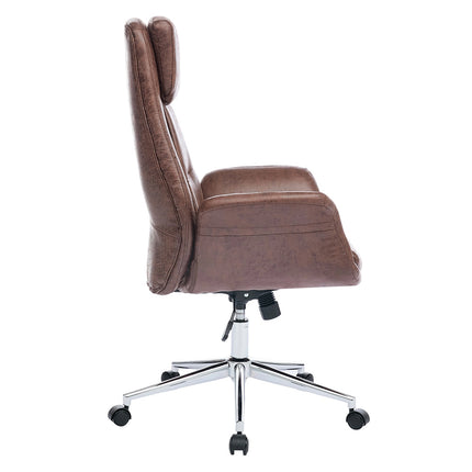 Adjustable High Back PU Office Chair with Armrests