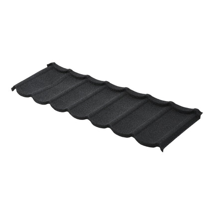 5pcs Black Tudor Tile Stone Coated Metal Roofing Shingles