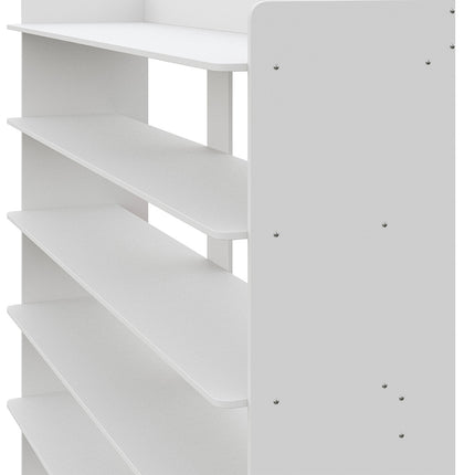 7-Tier Warm White Shoe Rack
