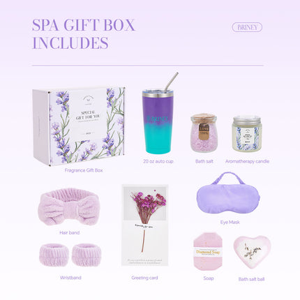 Lavender-Scented Spa Bath Gift Set