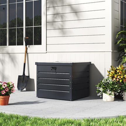 200L Lockable Outdoor Metal Garden Storage Box
