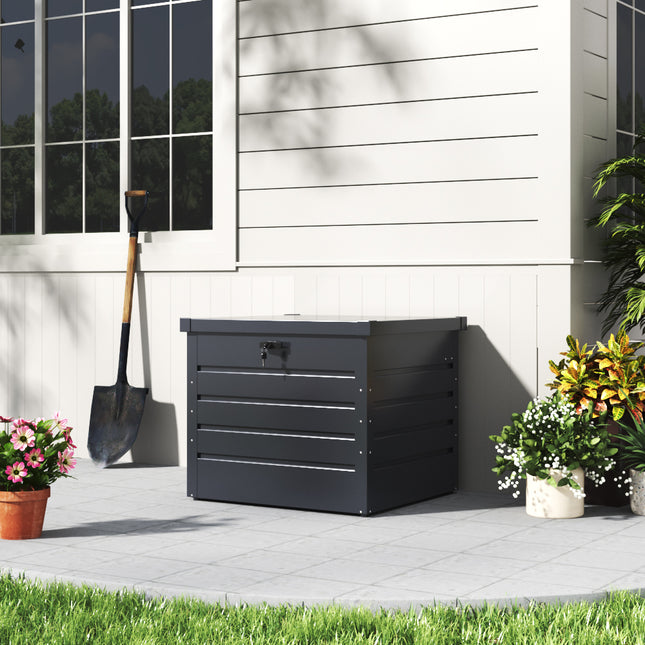 200L Lockable Outdoor Metal Garden Storage Box