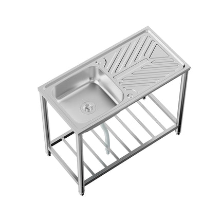 201 Stainless Steel Commercial Sink with Drainboard