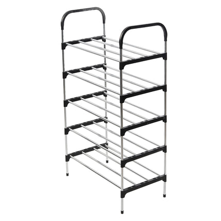 5-Tier/ 4-Tier Shoe Rack Organizer Stackable Space Saving Shoe Shelf