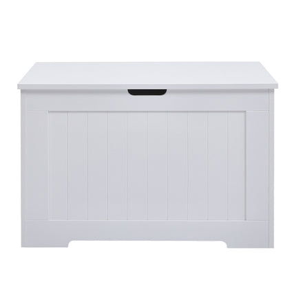 White Wooden Storage Chest Organiser Box