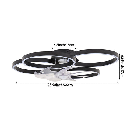 Modern LED Ceiling Light with Fan
