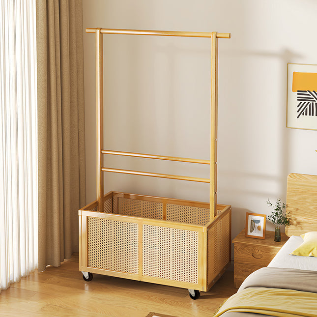 Freestanding Clothes Rack with Wheels