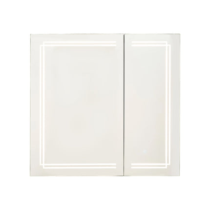 Wall-mounted Bathroom Mirror Cabinet with Led Lights