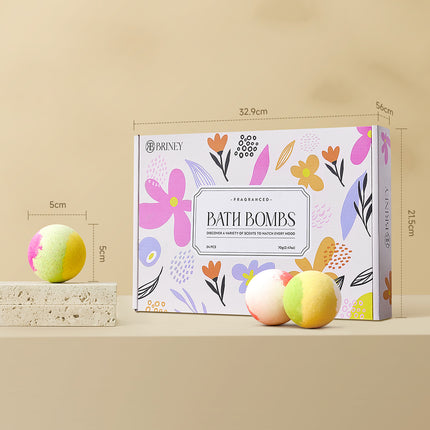 24Pcs DIY Three-layered Bath Bombs