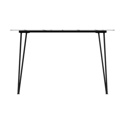 Modern Dining Table with MDF Tabletop & Metal Legs