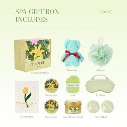 Lily-Scented Spa Bath Gift Set