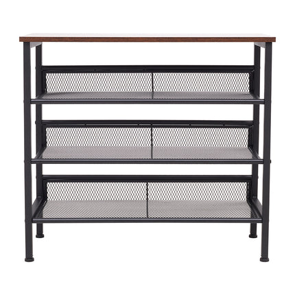 4-Tier Mesh Shelves Shoe Rack