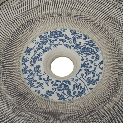 Ceramic Countertop Washbasin Vessel Sink with Waste Kit
