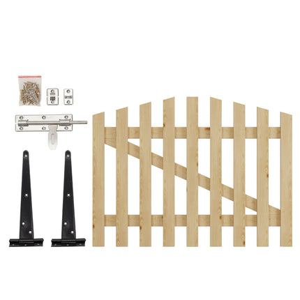 120x90cm Outdoor Wooden Garden Gate Fence Door