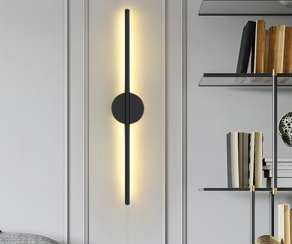 L60cm Minimalistic LED Linear Wall Sconce Warm Light