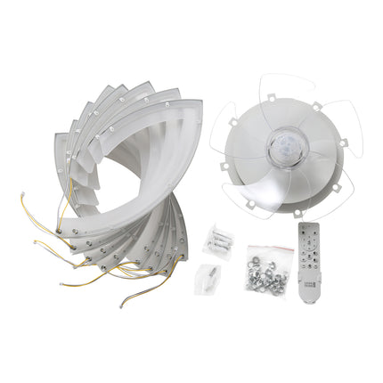 Modern Flower Shape Ceiling Fan with Light