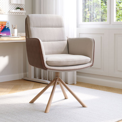 Modern Office Chair Accent Chair with Metal Base