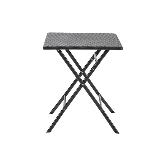 Black Square Folding Outdoor Bistro Table