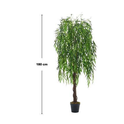 Lifelike Artificial Willow Tree 180cm Tall