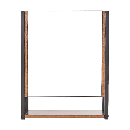 Wall-Mounted 3-Layer Mirror Cabinet with Metal Frame