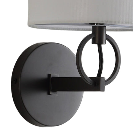 Metal Wall Light with Fabric Lampshade