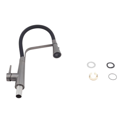 Flexible Silicone Pull-Down Kitchen Faucet