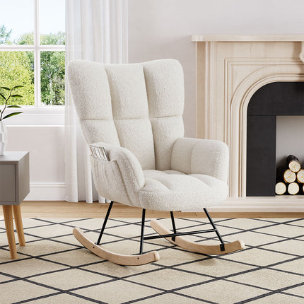 Tufted Upholstered Rocking Chair