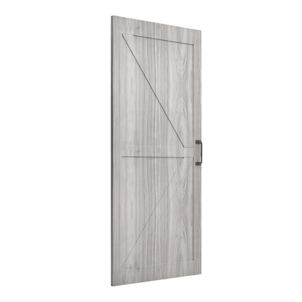 Farmhouse Style Wooden Barn Door with 183cm Sliding Kit