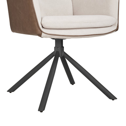 Modern Office Chair Accent Chair with Metal Base