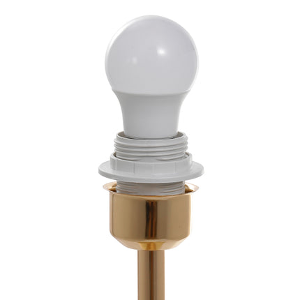 Chic Feather Table Lamp with Golden Base