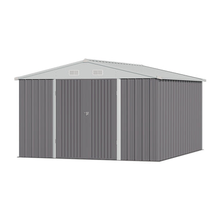 Outdoor Metal Storage Shed with Lockable Door