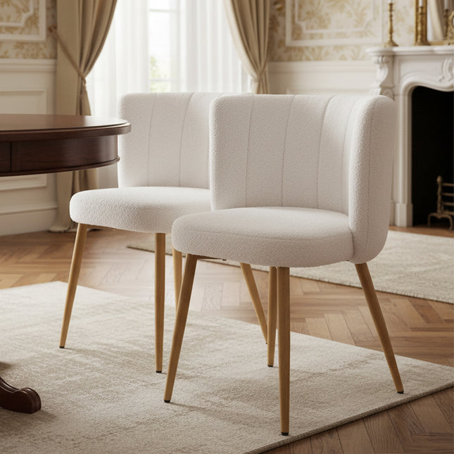 Set of 2 Upholstered Dining Chairs