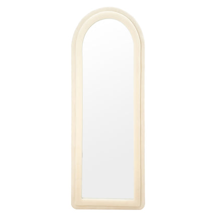 160cm Double Arched Full-Length Mirror with Safety Film & Velvet-Wrapped MDF Frame