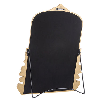 Gold Decorative Vanity Mirror with Stand