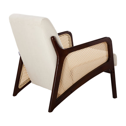 Modern Corduroy Upholstered Accent Armchair
