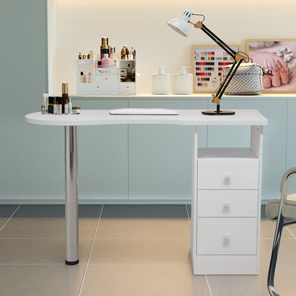 3 Drawers Manicure Table for Beauty Salon and Home