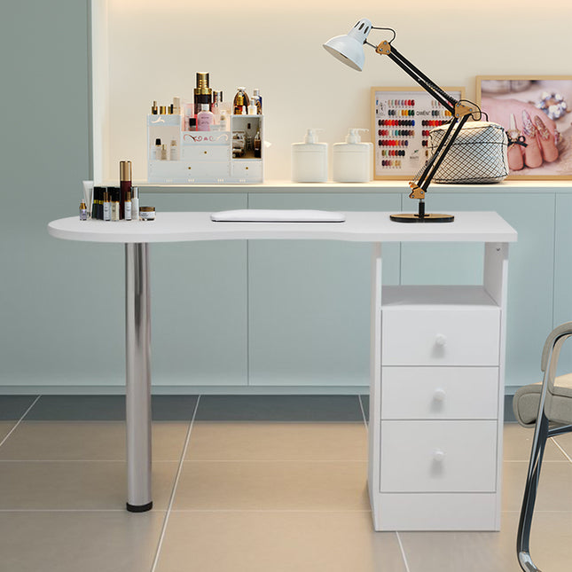 3 Drawers Manicure Table for Beauty Salon and Home 106cm