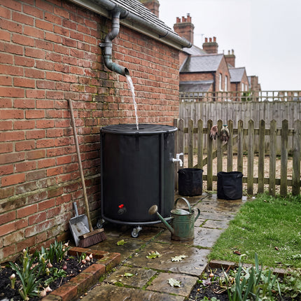 114L/ 190L Portable Rain Barrel with Castors