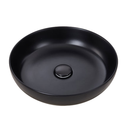 Round Ceramic Countertop Washbasin Vessel Sink